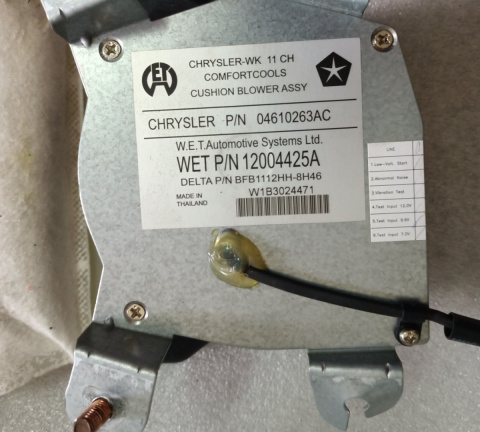 Mata grzewcza , podgrzewanie fotela + wentylator fotela Dodge Durango 2011-2015 04610198AD 04610263AC Mata grzewcza , podgrzewanie fotela + wentylator fotela Dodge Durango 2011-2015 04610198AD 04610263AC