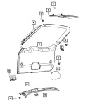 Oryginalny nowy Panel klapy Dodge Durango 2011-2024 6ZP61DX9AB