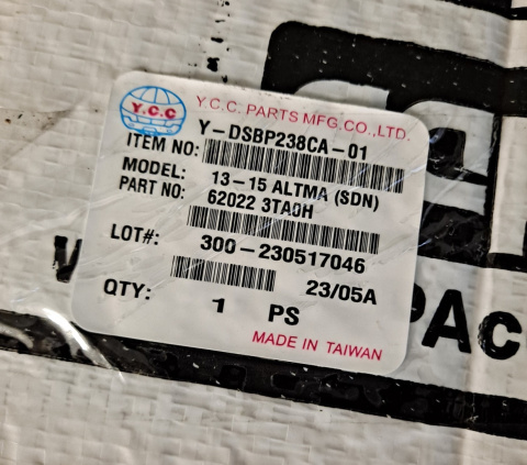 Zderzak przedni Nissan Altima 2013-2015 620223TA0H Zderzak przedni Nissan Altima 2013-2015 620223TA0H
