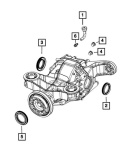 Uszczelniacz prawy półosi przód tył CHRYSLER JEEP DODGE 68084185AA MOPAR