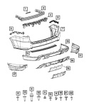 Nakładka zderzaka tył 5113690AA MOPAR Dodge Durango 2011-2025