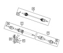 Nakrętka półosi zabezpieczająca 6509298AA MOPAR Jeep Dodge Chrysler