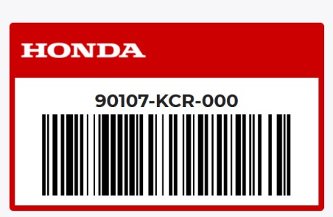 Śruba zbiornika paliwa 6X14 HONDA 90107-KCR-000