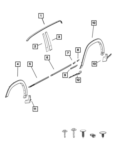 Osłona błotnika przedniego lewa MOPAR Dodge RAM 1500 2019-2026 68275915AA