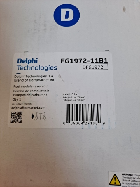 Pompa czujnik poziomu paliwa Delphi Ford F-150 2015-2020 FG1972-11B1