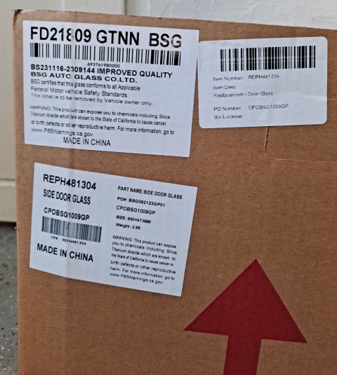 Szyba boczna tylna lewa Honda Acord 2003-2007 FD21809 REPH481304