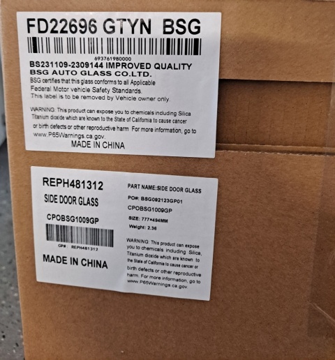 Szyba boczna tylna lewa Honda Civic 2006-2011 FD22696 REPH481312