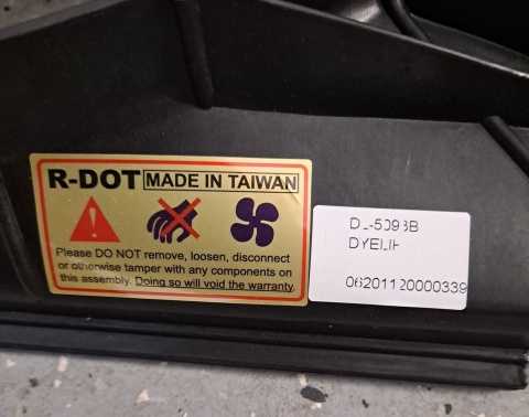 Wentylator chłodnicy Honda Civic 2006-2011 ARBH160904