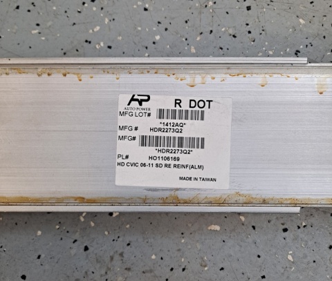 Belka wzmocnienie zderzaka tylnego Honda Civic 2006-2011 H762136