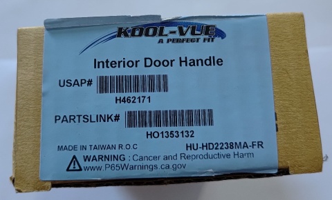 Klamka przednia prawa wewnętrzna czarna Honda Accord 2003-2007 HO1353132 H462171 HU-HD2238MA-FR