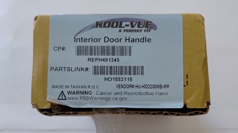 Klamka tylna prawa wewnętrzna brązowa Honda Accord 2003-2007 HO1553115 REPH491345 HU-HD2238MB-RR