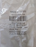 Klamka tylna prawa wewnętrzna czarna Honda Accord 2005-2007 HO1553106 H491341 HU-HD2238MA-RR