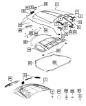 Uszczelka maski Dodge Durango Jeep Grand Cherokee 2011-2216 68070493AA