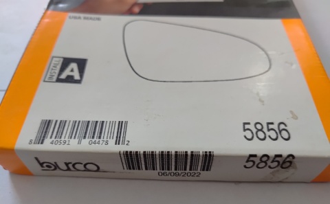 Wkład lusterka Toyota Camry 2014-2016 BURCO 5856