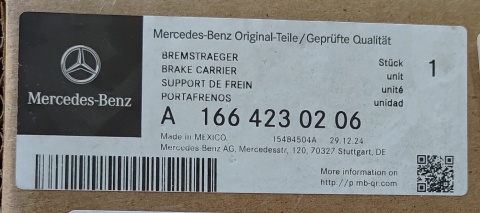Jarzmo hamulca Mercedes GL ML 2006-2019 A1664230206