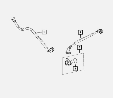 Zawór PCV Jeep Dodge Chrysler od 2022 Mopar 68548886AC