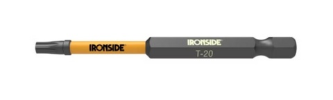 Zestaw udarowych bitów IRONSIDE T-20 75 mm - opakowanie 10 sztuk