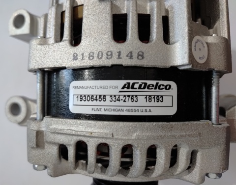 Alternator ACDelco Ford Mazda Mercury 2008-2013 19306456 334-2763 18193