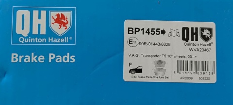 Klocki hamulcowe przednie QH VW Transporter Multivan T5 T6 California 2003-2024 BP1455