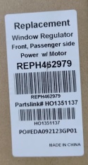 Mechanizm podnoszenia szyby Honda Civic 2006-2011 REPH462979 HO1351137