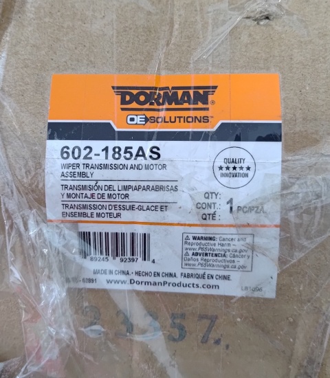 Mechanizm wycieraczek szyby przedniej Dodge Ram 1500 Classic 3500 5500 2500 4500 2009-2021 602-185AS