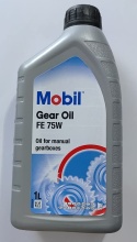 Olej do manualnych skrzyń biegów MOBIL GEAR OIL FE 75W butelka 1l