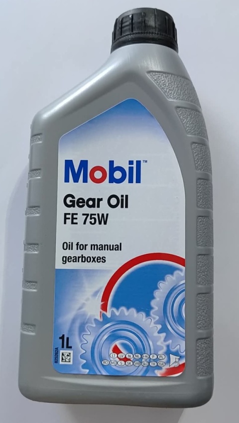Olej do manualnych skrzyń biegów MOBIL GEAR OIL FE 75W butelka 1l