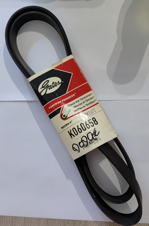 Pasek klinowy wielorowkowy GATES Western Star Ford Lexus Ram 1500 Dodge Charger Challenger 2004-2023 K060658